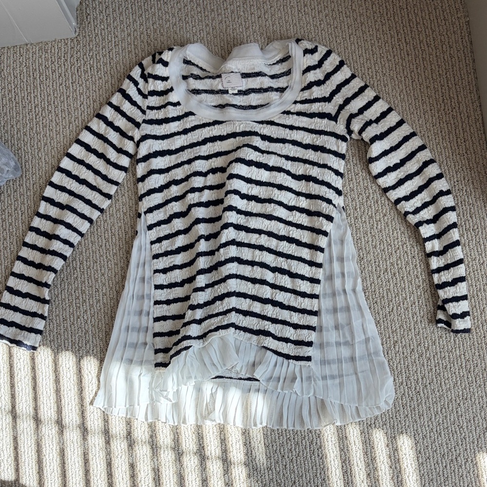 Striped Long Sleeve Blouse